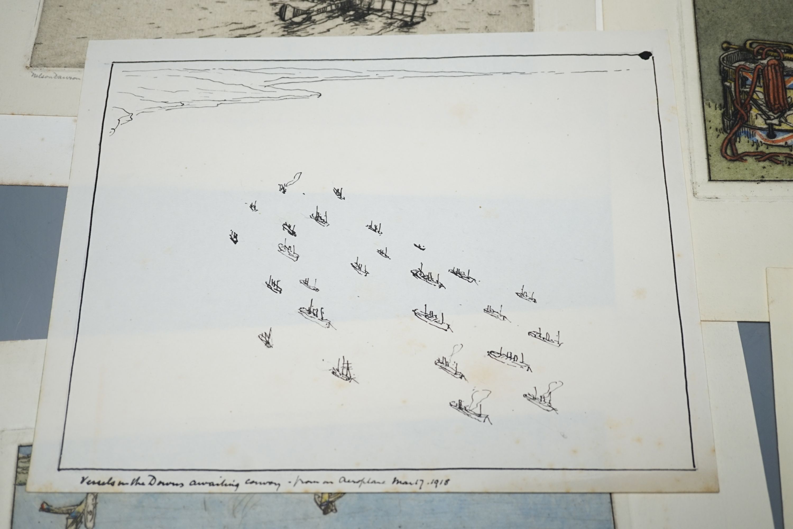 Nelson Dawson (1859-1941), etchings and a drawing